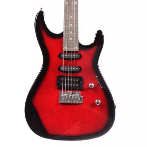 Angel AEG09-RD Transparent Wine Red Burst Elektro Gitar küçük görsel 4