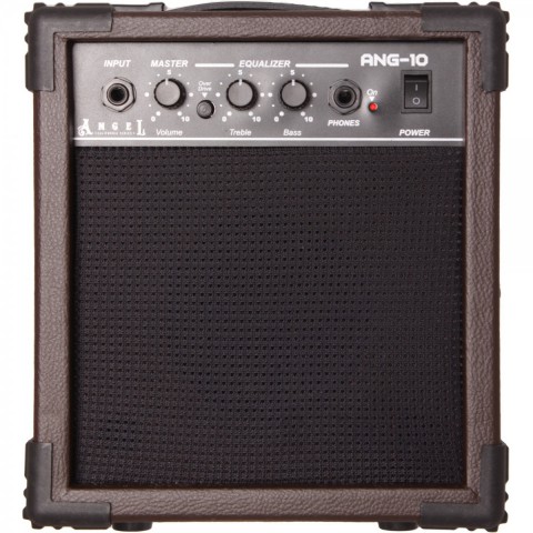 Angel ANG-10-BRN Kahverengi 10 Watt Elektro Gitar Amfisi küçük görsel 2