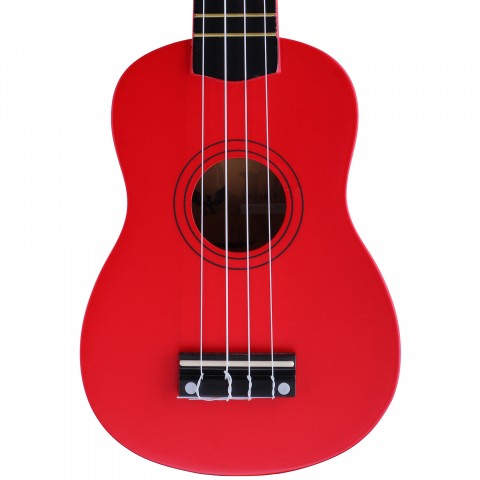 Angel AUK21-RD Kırmızı Soprano Ukulele küçük görsel 4