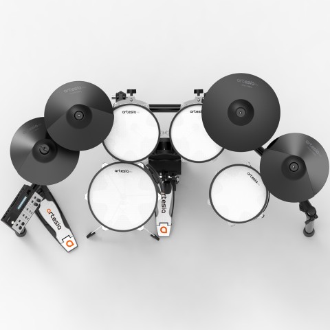 Artesia Legacy A250-BMS Black Metallic Stripe Dijital Davul Seti küçük görsel 2