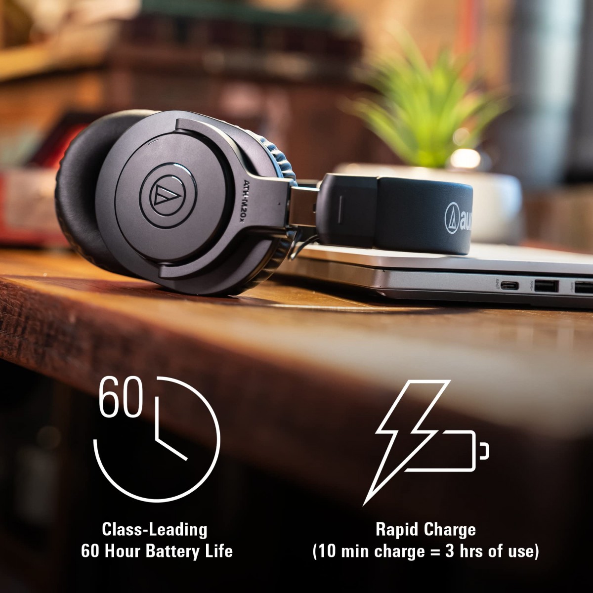 Audio Technica ATH-M20XBT Bluetooth lu Stüdyo Referans Kulaklığı küçük görsel 2