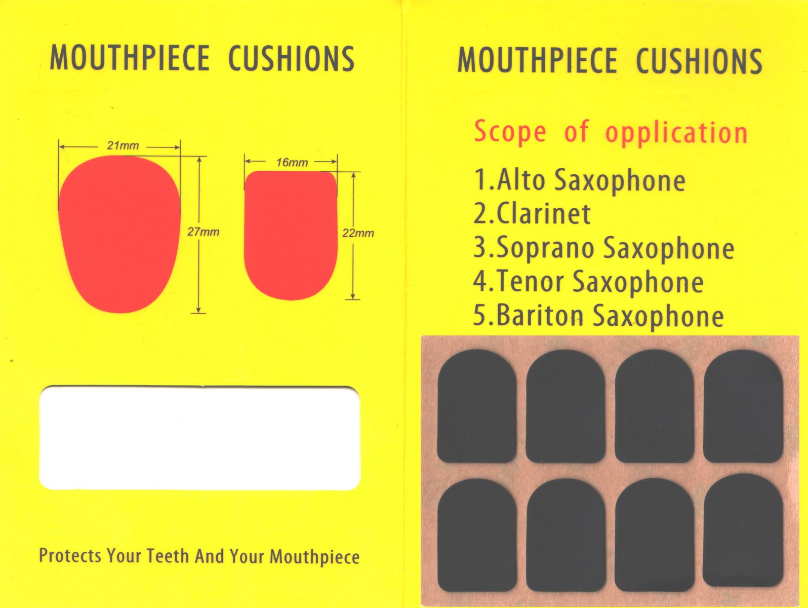 Bonmusica 8 li Paket Klarnet-Saksafon Bek Dişliği Siyah küçük görsel 2