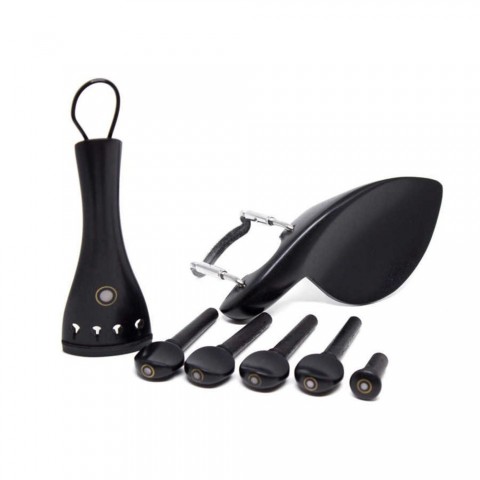 Carlovy MVE-S-34 Keman Aksesuar Seti Abanoz 3/4 küçük görsel 2