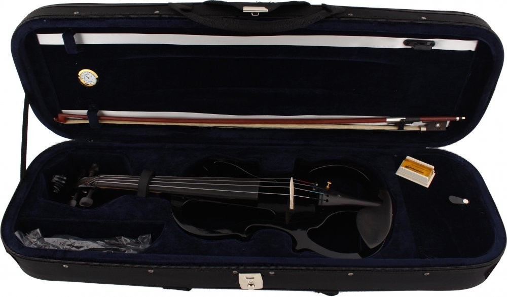 Carlovy VLE5 Elektro Keman Siyah 4/4 küçük görsel 4