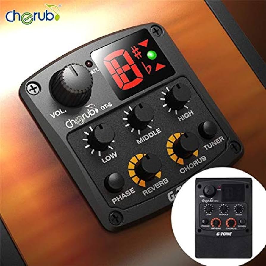 Cherub GT-5 Akustik Gitar Preamfi ve Tuner küçük görsel 3