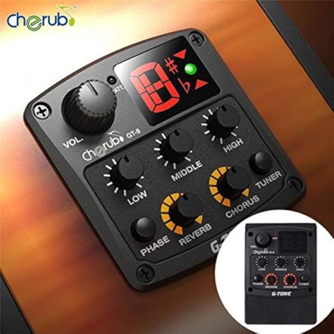 Cherub GT-5 Akustik Gitar Preamfi ve Tuner küçük görsel 7