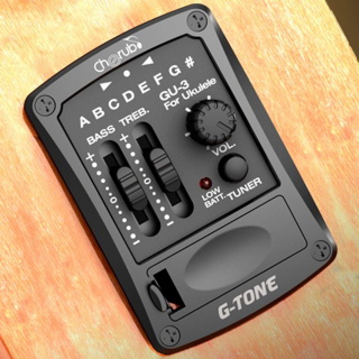 Cherub GU-3 Ukulele Preamfi + Eşik Altı EQ küçük görsel 2