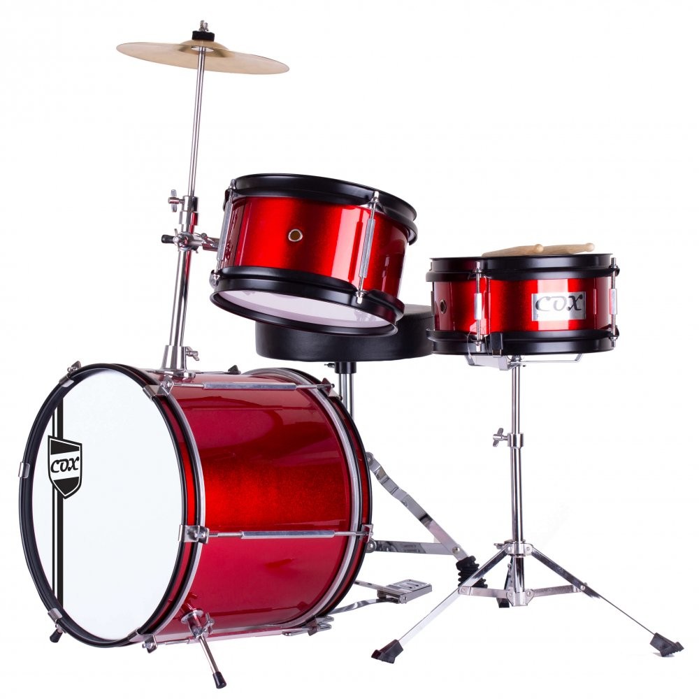 Cox Junior (Kırmızı) Çocuk Davul Seti küçük görsel 3