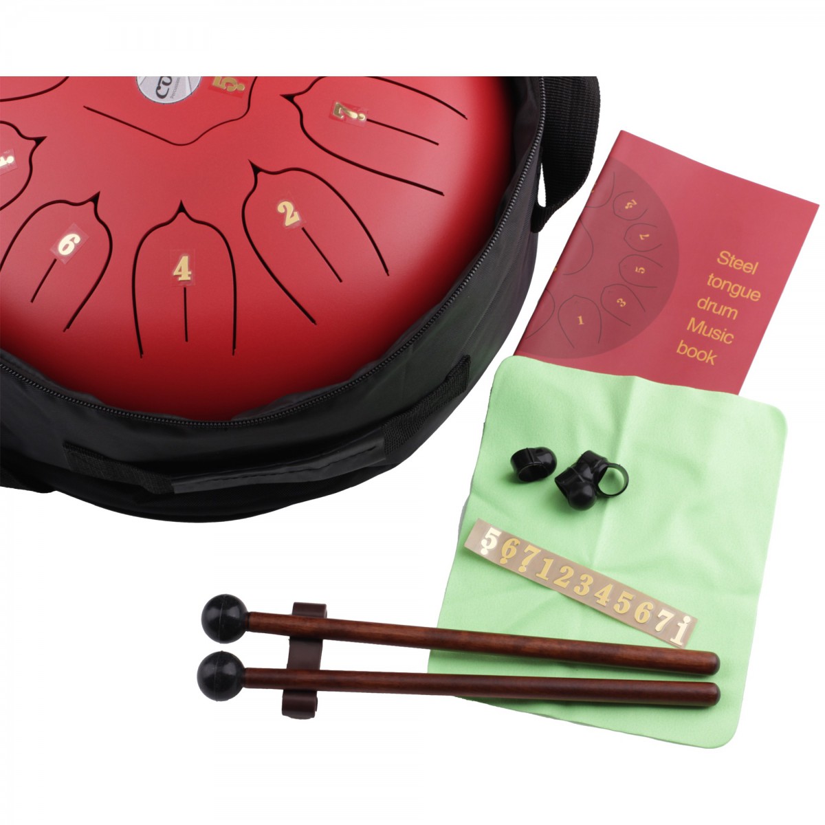 Cox Steel Tongue Drum (Kırmızı) küçük görsel 3