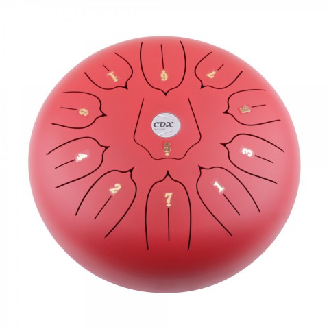 Cox Steel Tongue Drum (Kırmızı) küçük görsel 4