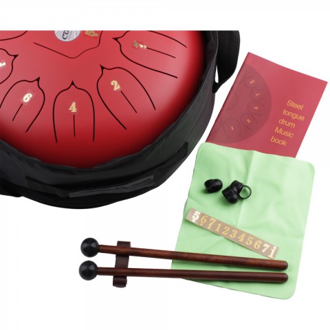 Cox Steel Tongue Drum (Kırmızı) küçük görsel 6