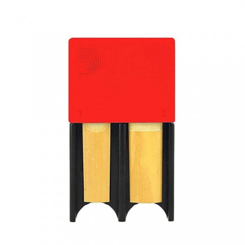 D'Addario Sib Klarnet  Soprano ve Alto Saksafon Kamışı Kutusu - Kırmızı küçük görsel 3