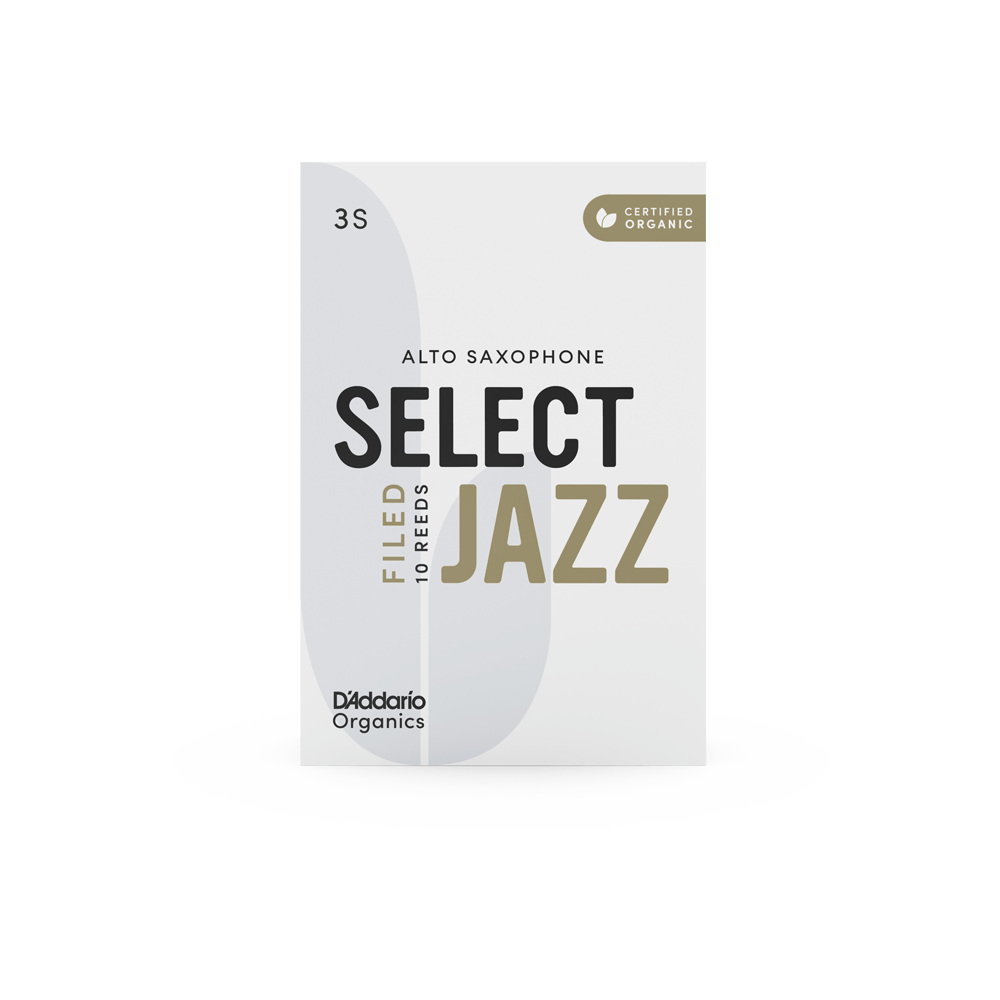 D'addario Woodwinds Organic Select Jazz Unfiled Alto Saksafon Kamışı - 3 Soft (10'lu Kutu) küçük görsel 5