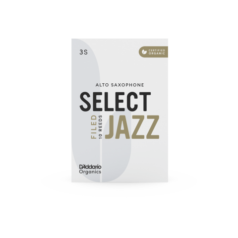 D'addario Woodwinds Organic Select Jazz Unfiled Alto Saksafon Kamışı - 3 Soft (10'lu Kutu) küçük görsel 10