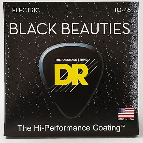 DR BKE-10 Black Beauties Siyah Elektro Gitar Teli (Medium 10-46) küçük görsel 2