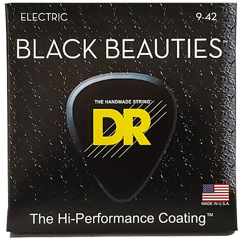 DR BKE-9 Black Beauties Siyah Elektro Gitar Teli (Light 9-42) küçük görsel 2