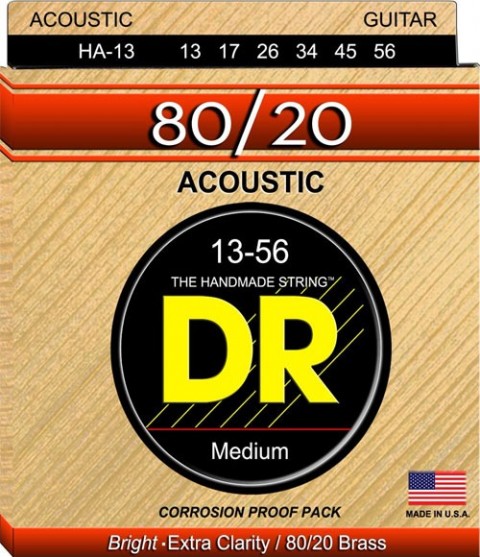 DR HA-13 Hi-Beam 80/20 Akustik Gitar Teli (Medium 13-56) küçük görsel 2