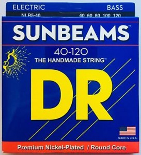 DR NLR5-40 Sunbeam 5 Tellİ Bas Gitar Teli (Light 40-120) küçük görsel 2