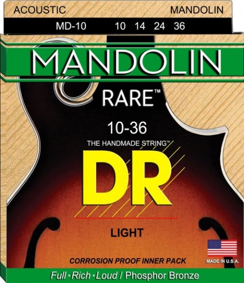 DR Rare Phosphor Bronze MD-10 Mandolin Teli küçük görsel 3
