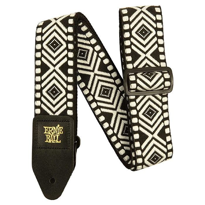 Ernie Ball P05343 Beyaz Desenli Gitar Askısı