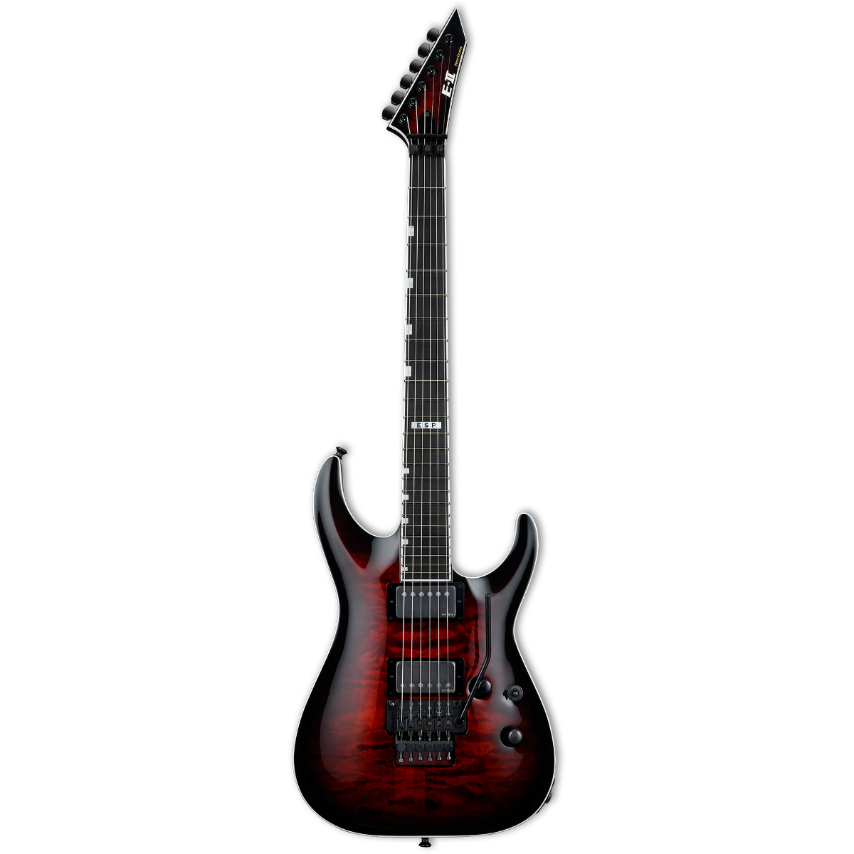 ESP E-II Horizon FR-II EMG See Thru Black Cherry Sunburst Elektro Gitar küçük görsel 2