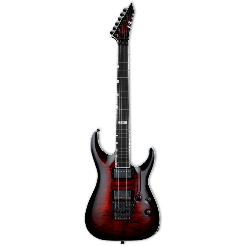 ESP E-II Horizon FR-II EMG See Thru Black Cherry Sunburst Elektro Gitar küçük görsel 6