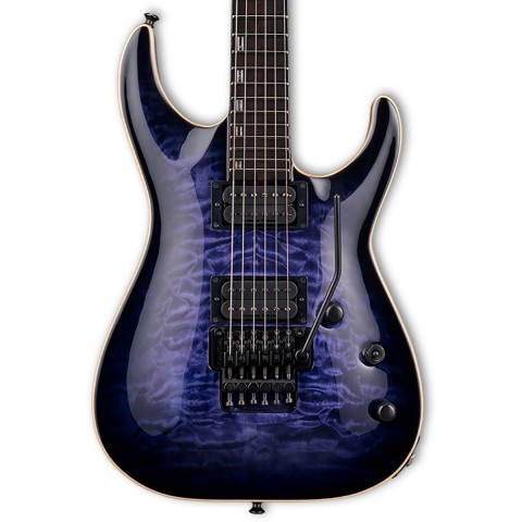 ESP E-II Horizon Quilted Maple Reindeer Blue Elektro Gitar küçük görsel 4