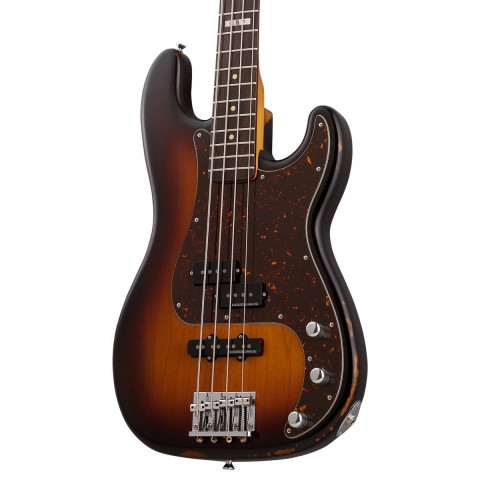 ESP  E-II Vintage-4 PJ 3 Tone Burst Bas Gitar küçük görsel 8