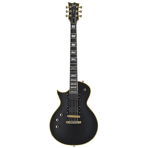 ESP LTD EC-1000 Vintage Black Solak Elektro Gitar küçük görsel 3