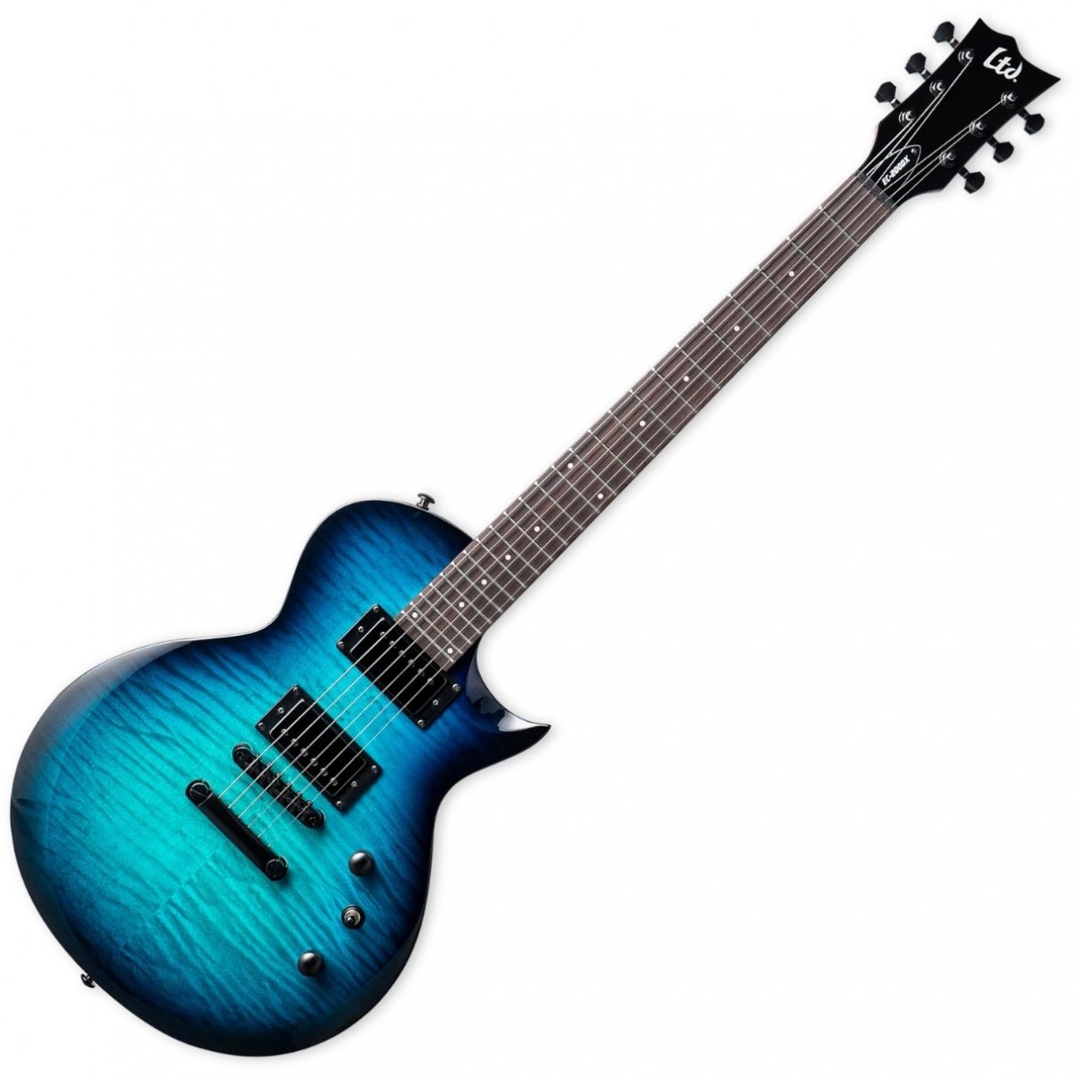 ESP LTD EC-200DX Blue Burst Elektro Gitar küçük görsel 4