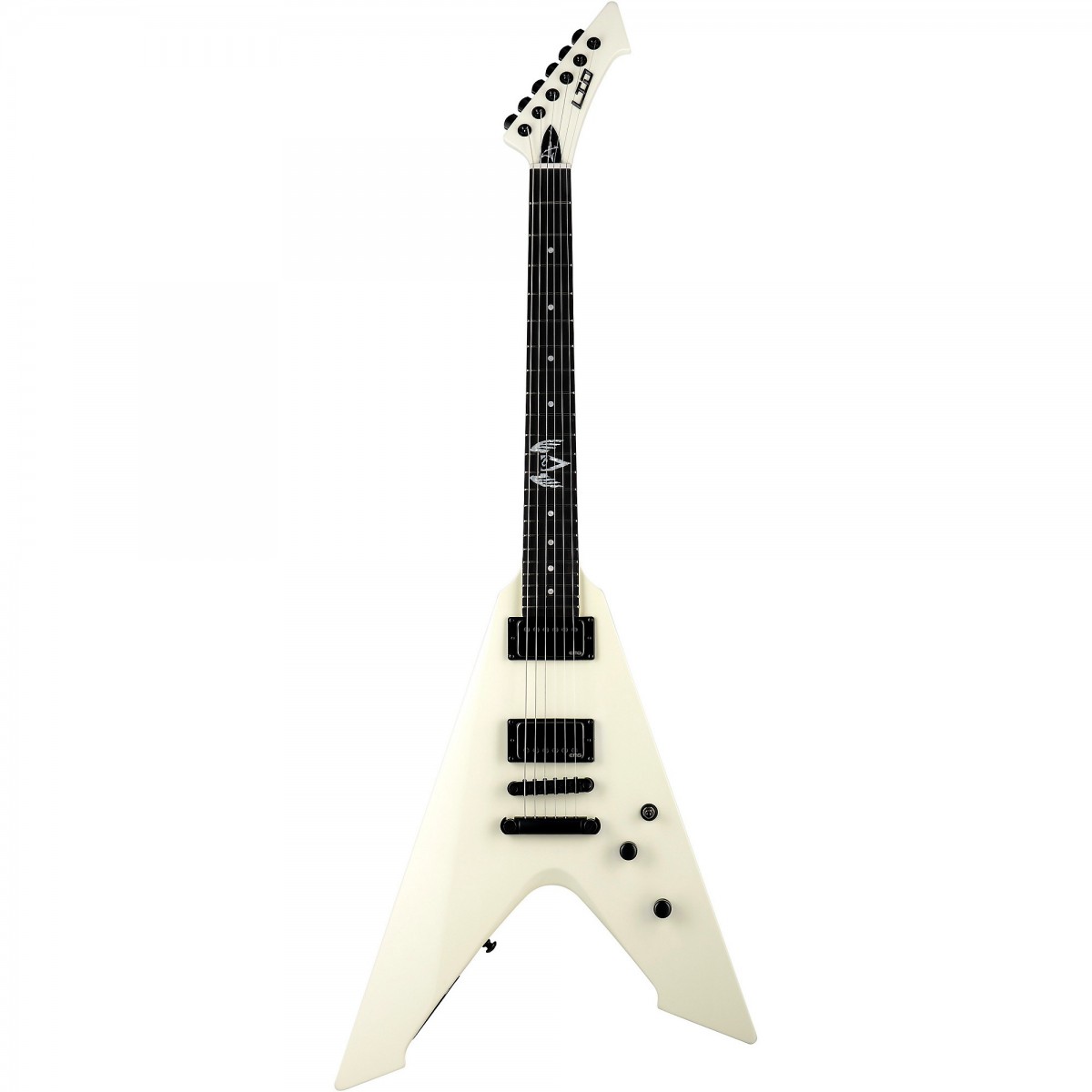 ESP LTD James Hetfield Signature Vulture Olympic White Elektro Gitar küçük görsel 2