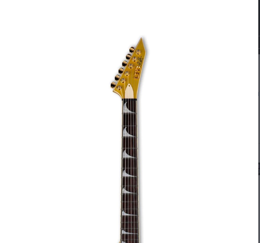 ESP LTD Kirk Hammett Signature KH-V Metalik Gold Elektro Gitar küçük görsel 7