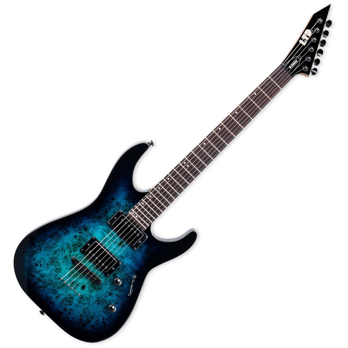 ESP LTD M-200DX NT Blue Burst Elektro Gitar küçük görsel 4