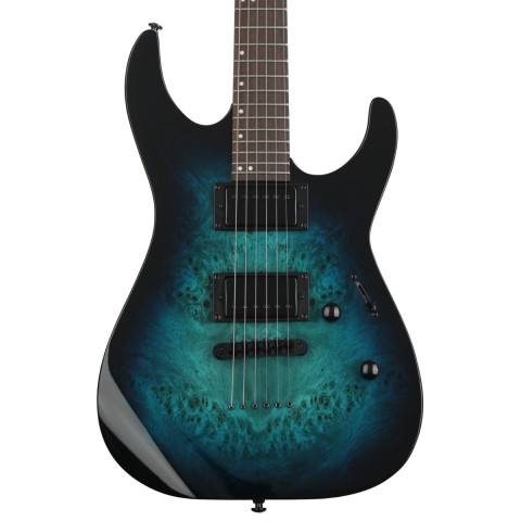 ESP LTD M-200DX NT Blue Burst Elektro Gitar küçük görsel 7