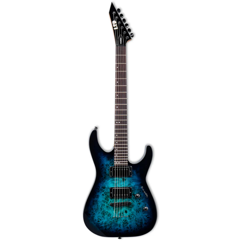 ESP LTD M-200DX NT Blue Burst Elektro Gitar küçük görsel 8