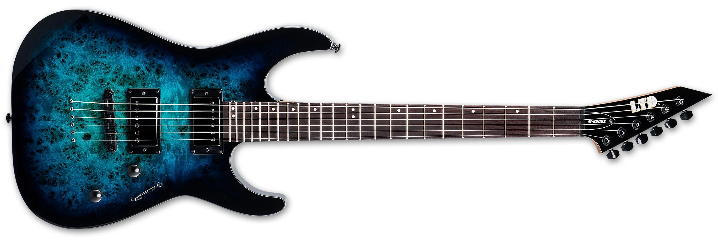 ESP LTD M-200DX NT Blue Burst Elektro Gitar küçük görsel 10