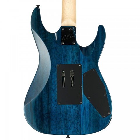 ESP LTD MH-203QM Elektro Gitar See Thru Blue - Solak küçük görsel 12