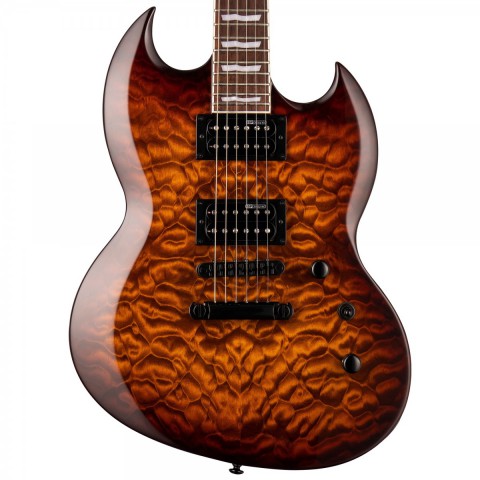 ESP LTD VIPER 256 Dark Brown Sunburst Elektro Gitar küçük görsel 7