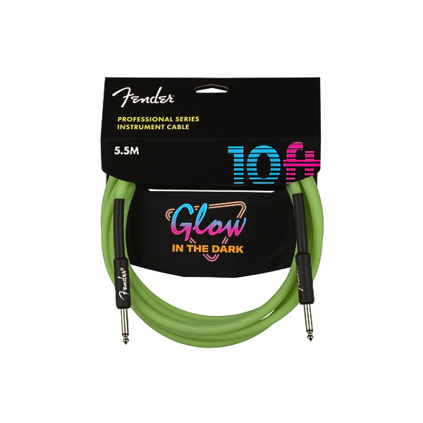 Fender Professional Fosforlu Yeşil 5.5M Enstrüman Kablosu