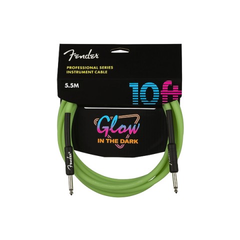 Fender Professional Fosforlu Yeşil 5.5M Enstrüman Kablosu küçük görsel 3