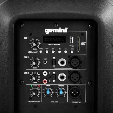 Gemini AS-2110BT 1000 Watt Bluetooth Aktif Hoparlör küçük görsel 4