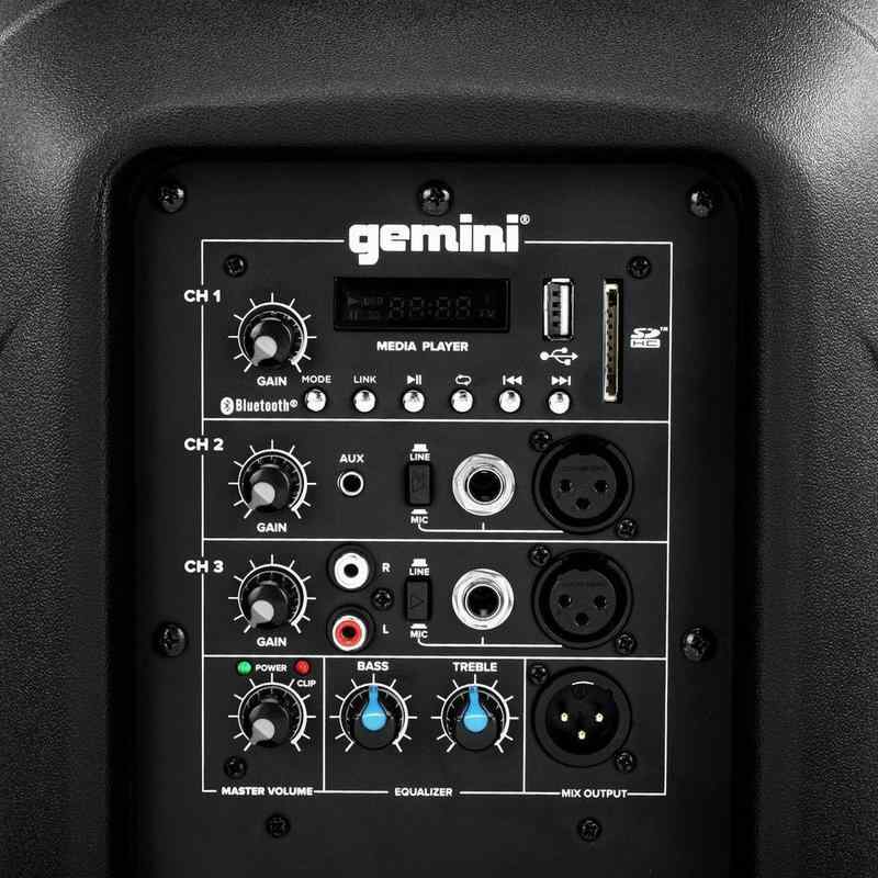 Gemini AS-2110BT 1000 Watt Bluetooth Aktif Hoparlör küçük görsel 9