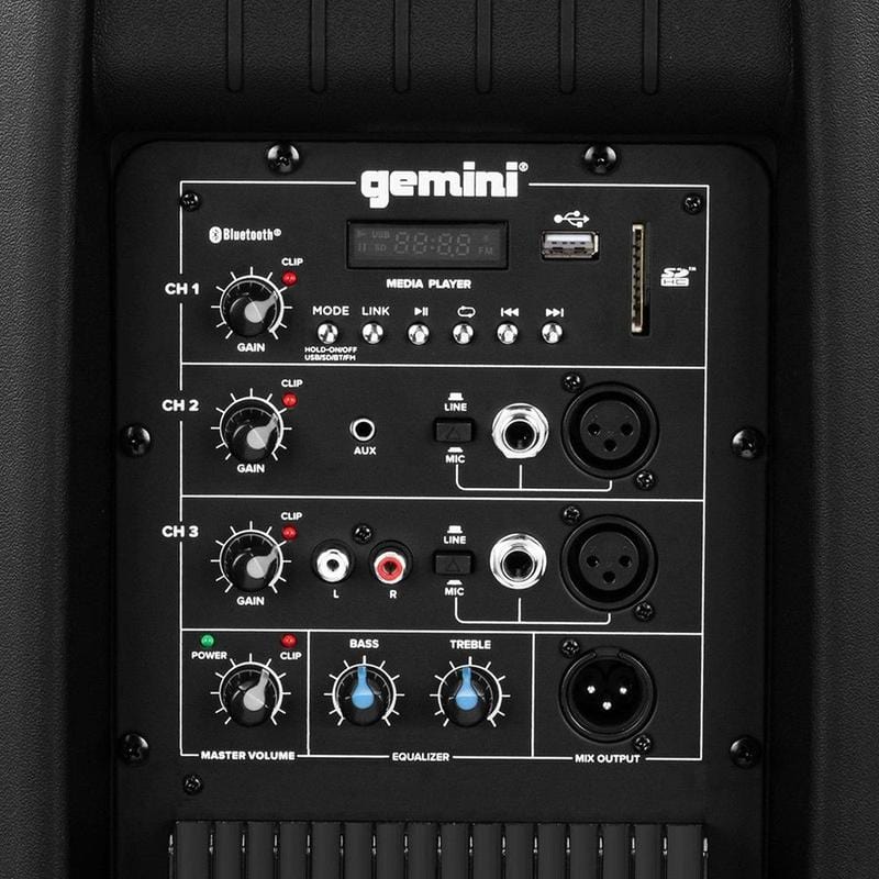 Gemini AS-2112BT 1500 Watt Bluetooth Aktif Hoparlör küçük görsel 6