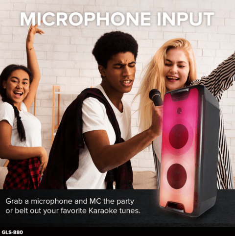 Gemini GLS-880 Taşınabilir Işıklı Bluetooth Hoparlör küçük görsel 7