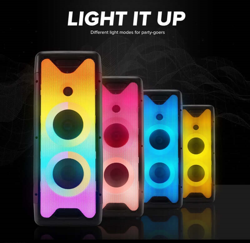 Gemini GLS-880 Taşınabilir Işıklı Bluetooth Hoparlör küçük görsel 11