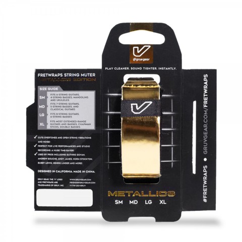 Gruv Gear Fretwrap Metals Gold - Small küçük görsel 2