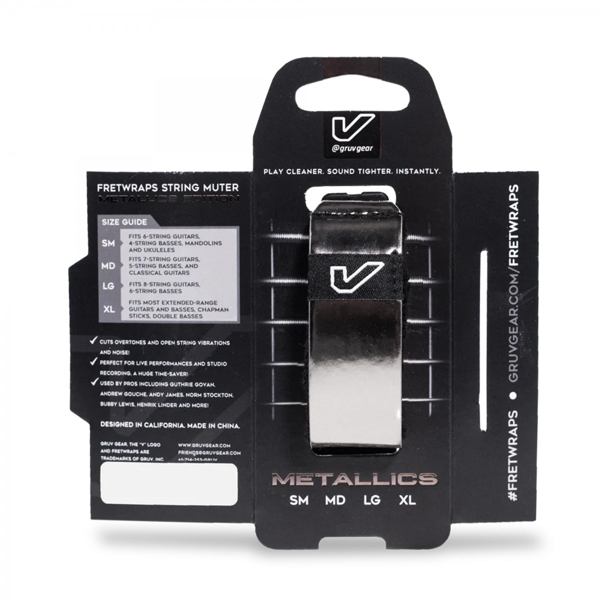 Gruv Gear Fretwrap Metals Titanium - Small