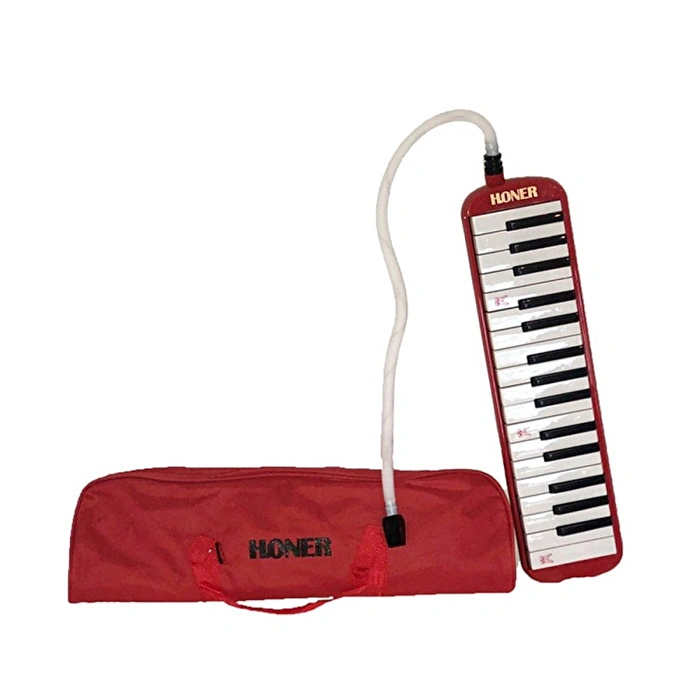 HONER 32 Tuş Melodika - Kırmızı küçük görsel 5