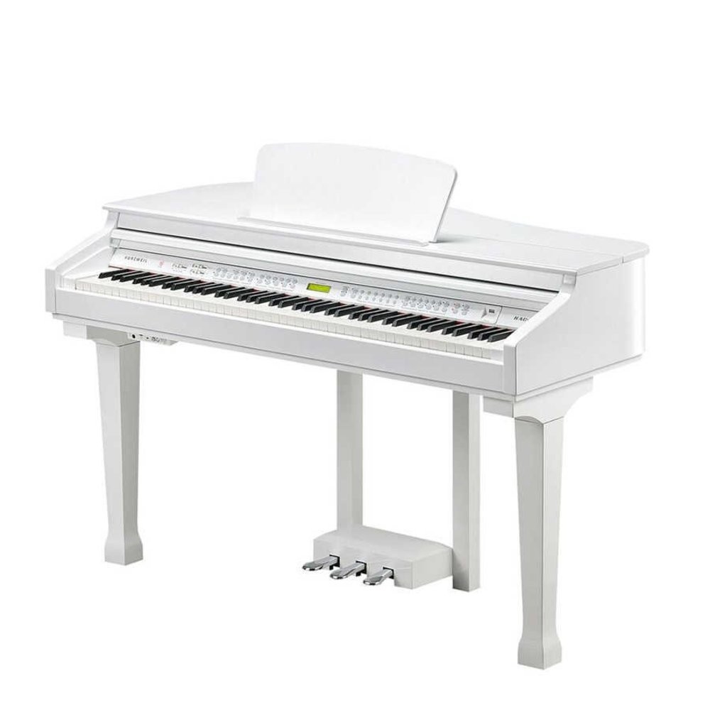 Kurzweil KAG100 Parlak Beyaz Kuyruklu Dijital Piyano küçük görsel 5