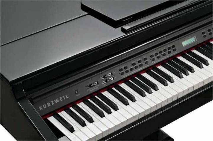 Kurzweil KAG100 Parlak Siyah Kuyruklu Dijital Piyano küçük görsel 2